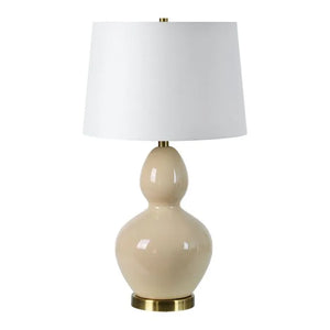 Ivory Crackle Table Lamp,