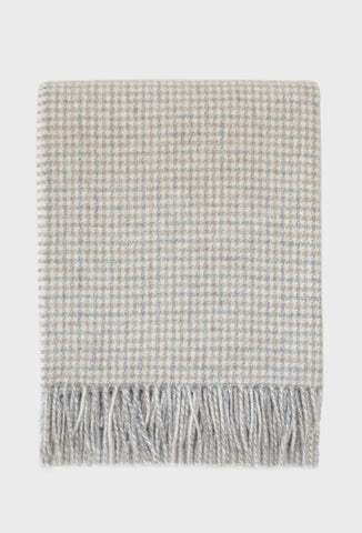 Glencoe Light Gray Ivory Tan Throw
