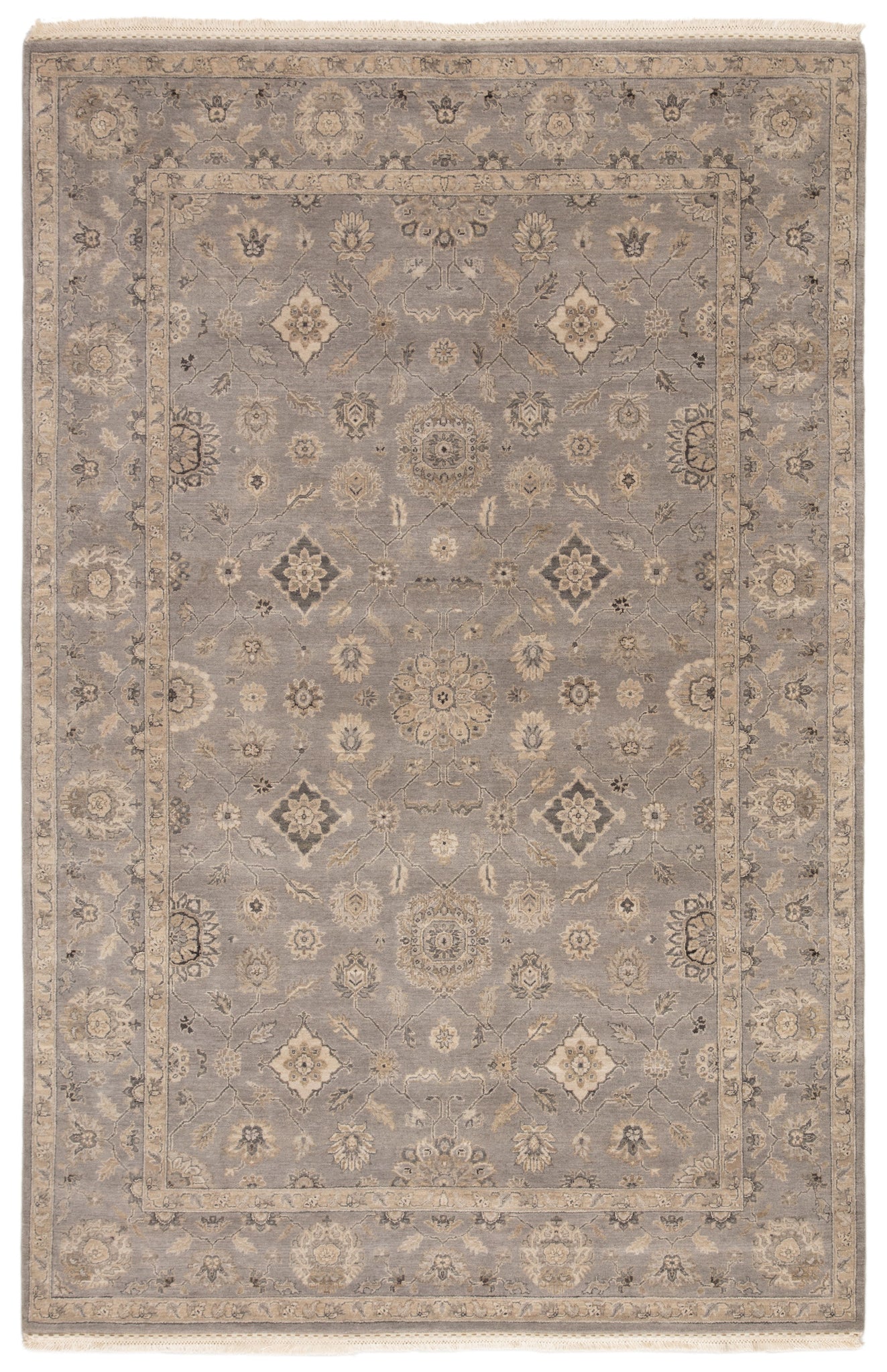 Biscayne Grey Hand Knotted  Rug