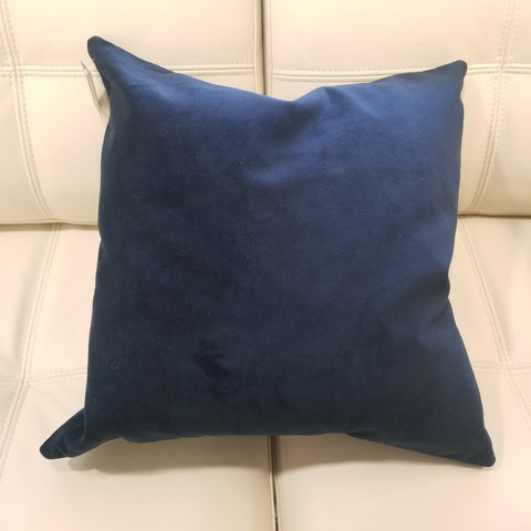 Navy Blue Velvet Cushion