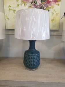 Blue Gray Ceramic Lamp